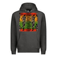 Charcoal Heather african silhouette seamless pattern Premium Hoodie - BundleAndBundleShop