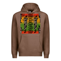 Chestnut african silhouette seamless pattern Premium Hoodie - BundleAndBundleShop