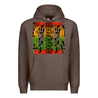 Coffee african silhouette seamless pattern Premium Hoodie - BundleAndBundleShop