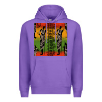 Purple african silhouette seamless pattern Premium Hoodie - BundleAndBundleShop