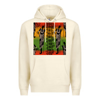Sandshell african silhouette seamless pattern Premium Hoodie - BundleAndBundleShop