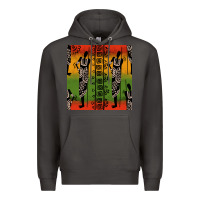 Smoke african silhouette seamless pattern Premium Hoodie - BundleAndBundleShop