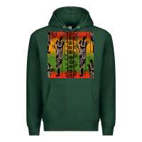 Sports Green african silhouette seamless pattern Premium Hoodie - BundleAndBundleShop