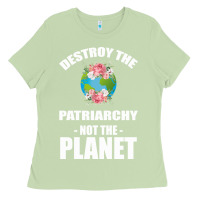 Matcha Destroy the patriarchy not the planet Ladies Tee - Bettercallsaul