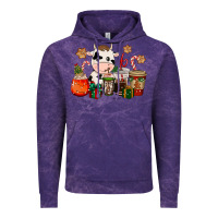 Cloud Purple cow coffee cups christmas Vintage Hoodie - CowGirlArtShop