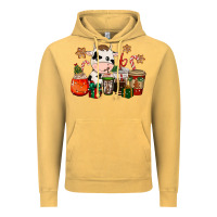Vintage Mustard cow coffee cups christmas Vintage Hoodie - CowGirlArtShop