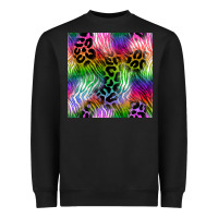 Black neon safari seamless pattern 2 Heavyweight Sweatshirt - BundleAndBundleShop
