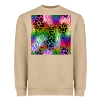 Mushroom neon safari seamless pattern 2 Heavyweight Sweatshirt - BundleAndBundleShop