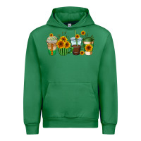 Emerald sunflowers coffee cups Urban Hoodie - AdoDesignShop