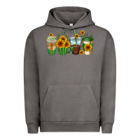 Pigment Tornado sunflowers coffee cups Urban Hoodie - AdoDesignShop