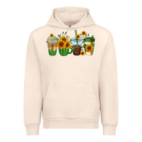 Sandshell sunflowers coffee cups Urban Hoodie - AdoDesignShop