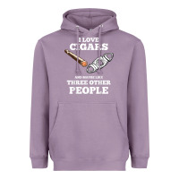 Lavender Funny Cigar Accessories Gift Set Cigar Lover Smokers Party Heavyweight Hoodie - minhPixels