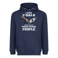 Navy Funny Cigar Accessories Gift Set Cigar Lover Smokers Party Heavyweight Hoodie - minhPixels