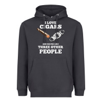 Smoke Funny Cigar Accessories Gift Set Cigar Lover Smokers Party Heavyweight Hoodie - minhPixels