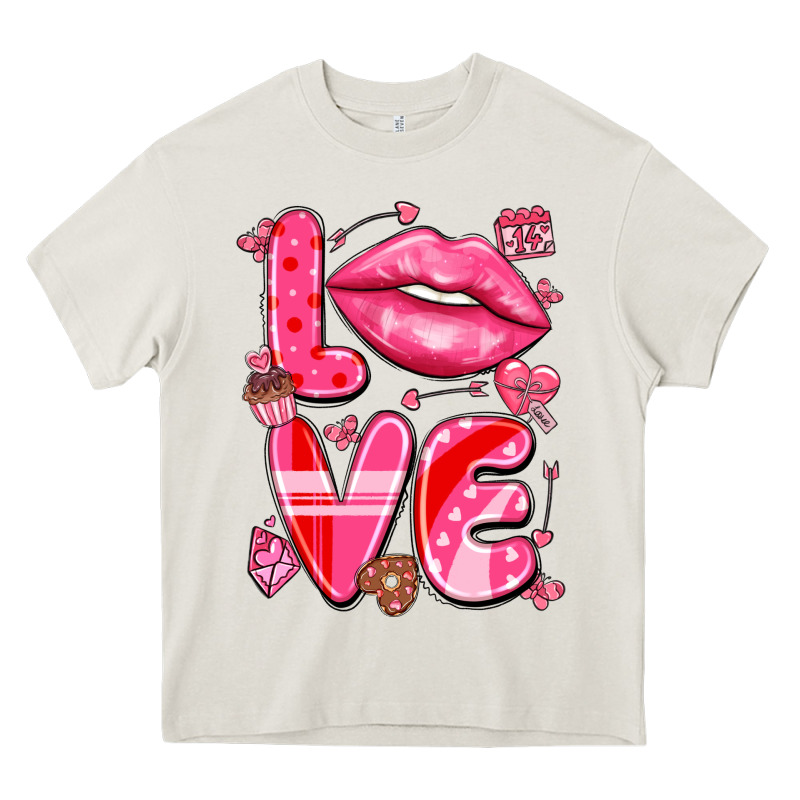 Love With Lips Heavy Core Tee by LillyAllenDesigns | Teevron