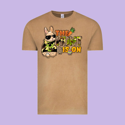 The Hunt Is On Easter Day Vintage Tee Designed By Howdyjamesfarm