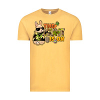 Vintage Mustard The hunt is on Easter Day Vintage Tee - HowdyJamesFarm