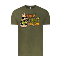 Vintage Olive The hunt is on Easter Day Vintage Tee - HowdyJamesFarm