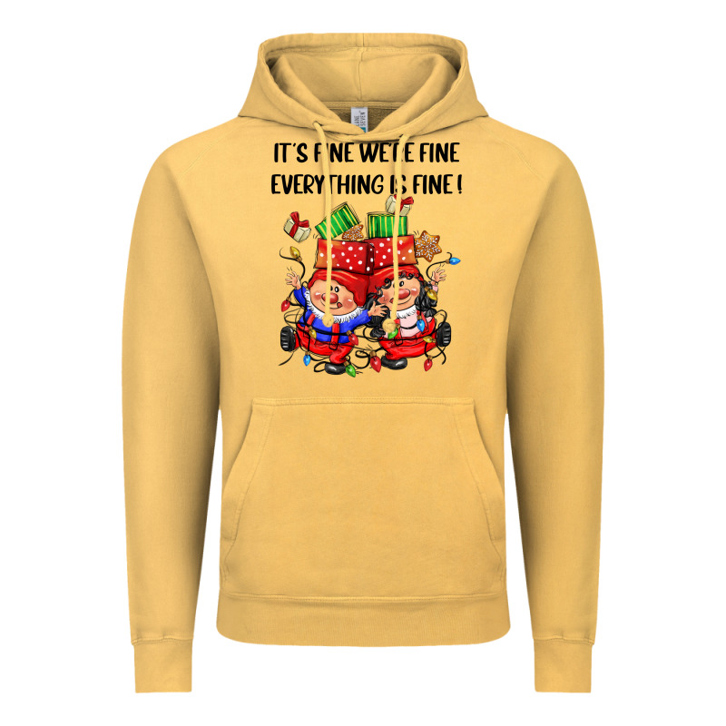 Its Fine Were Fine Everything Is Fine Vintage Hoodie by CowGirlArtShop | Teevron