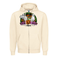 Sandshell halloween vibes Zipper Hoodie - SublimationCraftShop