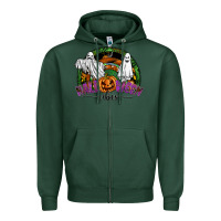 Sports Green halloween vibes Zipper Hoodie - SublimationCraftShop