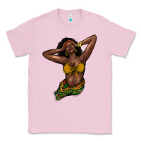 Bubblegum Pink black woman Classic Tee - NancyCooperArtShop