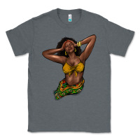 Charcoal Heather black woman Classic Tee - NancyCooperArtShop