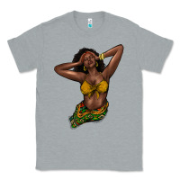 Heather Grey black woman Classic Tee - NancyCooperArtShop