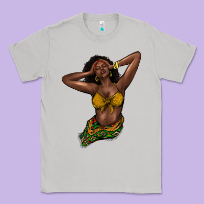 Black Woman Classic Tee Designed By Nancycooperartshop