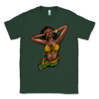 Sports Green black woman Classic Tee - NancyCooperArtShop