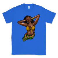 True Royal black woman Classic Tee - NancyCooperArtShop