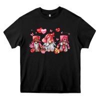Black valentine's day gnomes Heavy Core Tee - LillyAllenDesigns