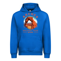 Cobalt Cool Arches National Park Utah Urban Hoodie - minhPixels