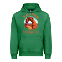 Emerald Cool Arches National Park Utah Urban Hoodie - minhPixels