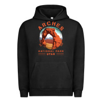 Pigment Black Cool Arches National Park Utah Urban Hoodie - minhPixels