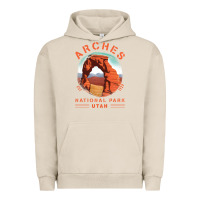 Pigment French Oak Cool Arches National Park Utah Urban Hoodie - minhPixels