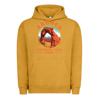 Pigment Peanut Butter Cool Arches National Park Utah Urban Hoodie - minhPixels