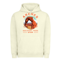 Pigment Pistachio Cool Arches National Park Utah Urban Hoodie - minhPixels