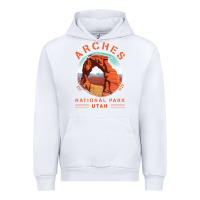White Cool Arches National Park Utah Urban Hoodie - minhPixels