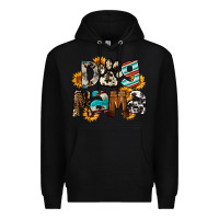 Black Dog Mama Premium Hoodie - FaDigitalArtStudio