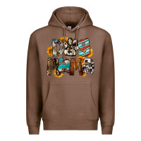 Chestnut Dog Mama Premium Hoodie - FaDigitalArtStudio