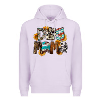 Lilac Dog Mama Premium Hoodie - FaDigitalArtStudio