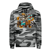 Slate Camo Dog Mama Premium Hoodie - FaDigitalArtStudio