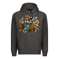 Smoke Dog Mama Premium Hoodie - FaDigitalArtStudio