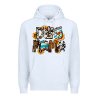 White Dog Mama Premium Hoodie - FaDigitalArtStudio