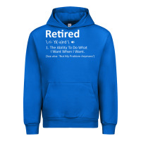 Cobalt Retired Definition Not My Problem Anymore Funny Retirement Urban Hoodie - minhPixels