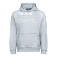 Heather Grey Retired Definition Not My Problem Anymore Funny Retirement Urban Hoodie - minhPixels