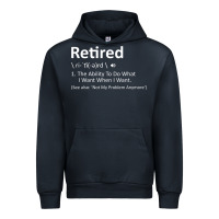 Navy Retired Definition Not My Problem Anymore Funny Retirement Urban Hoodie - minhPixels