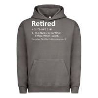 Retired Definition Not My Problem Anymore Funny Retirement Urban Hoodie | Teevron