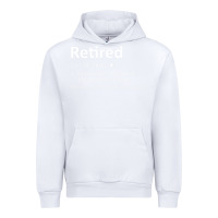 White Retired Definition Not My Problem Anymore Funny Retirement Urban Hoodie - minhPixels